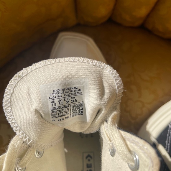 Converse New Form Deluxe 75mm Wedge Sneakers size 7.5 - Picture 6 of 11